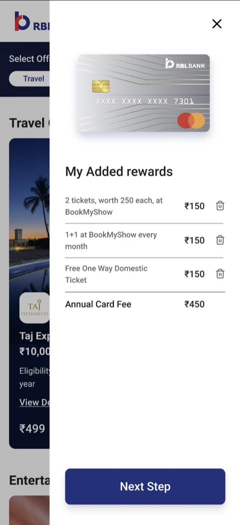 The rewards added so far and the annual card fee they add up to