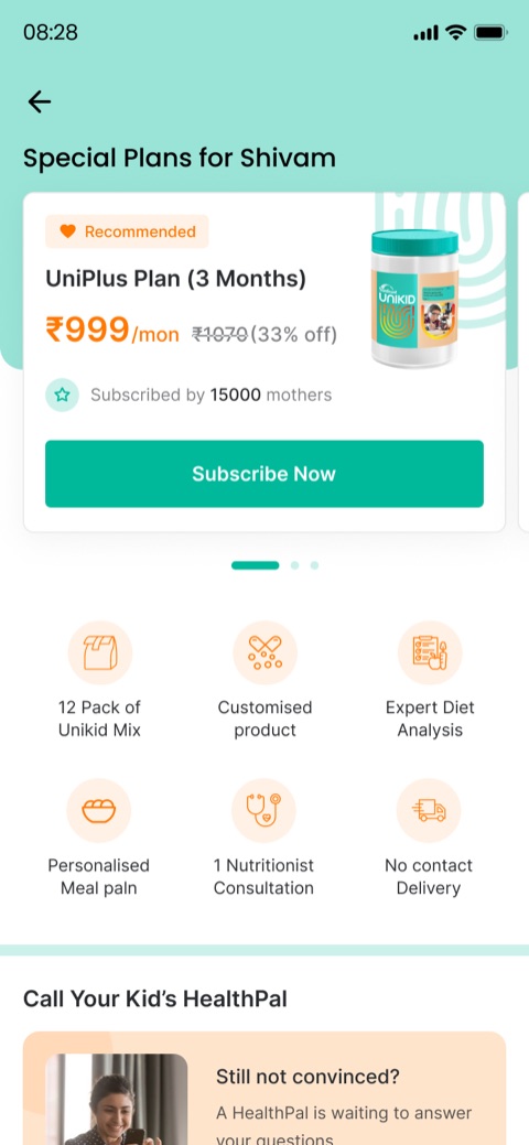 Unikid Plus subscription plans